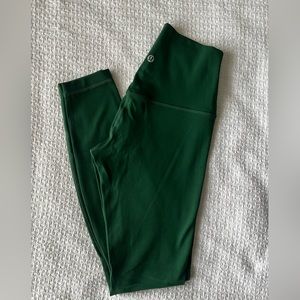 Align High Rise Legging 28” in Everglade Green Size 4